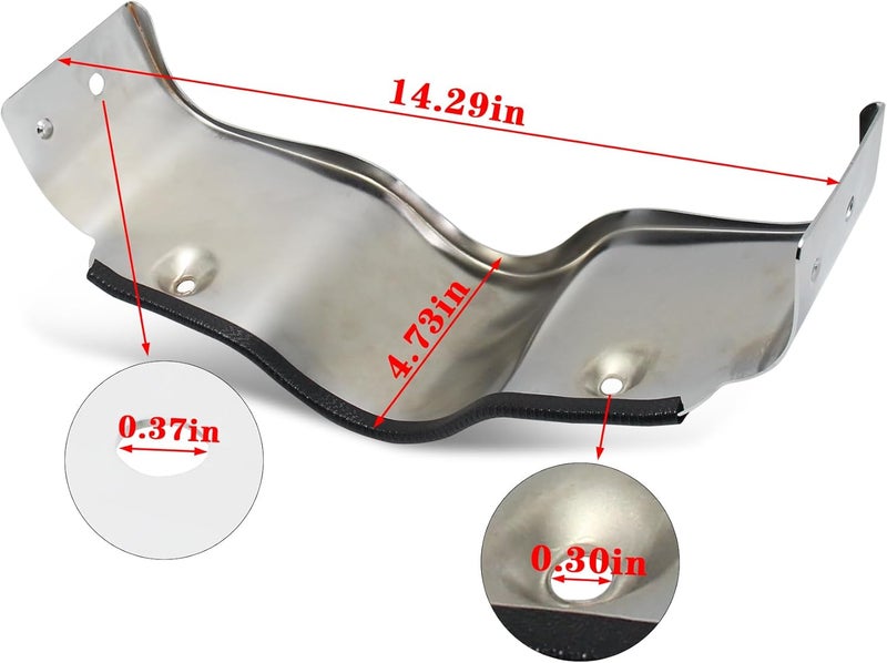 VPZMT Chrome Batwing Outer Fairing Lower Trim Skirt for Harley Davidson Touring Street Glide FLHX 2006-2013, Electra Glide FLHT 1996-2013 - Image 2